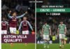 Aston Villa seal place in last 16 as Celtic draw in Italy Aston Villa seal place in