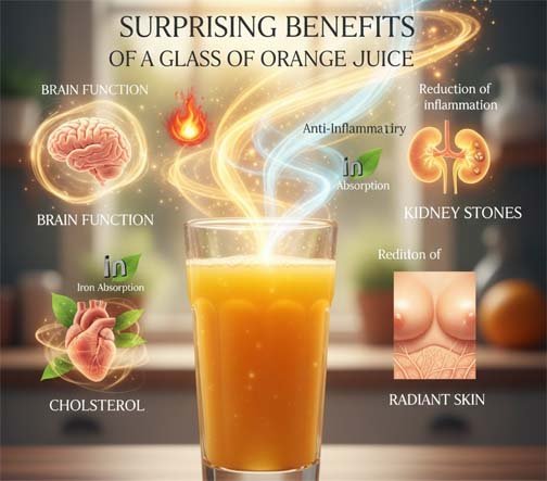 surprising benefits of a glass of orange juice orange juice