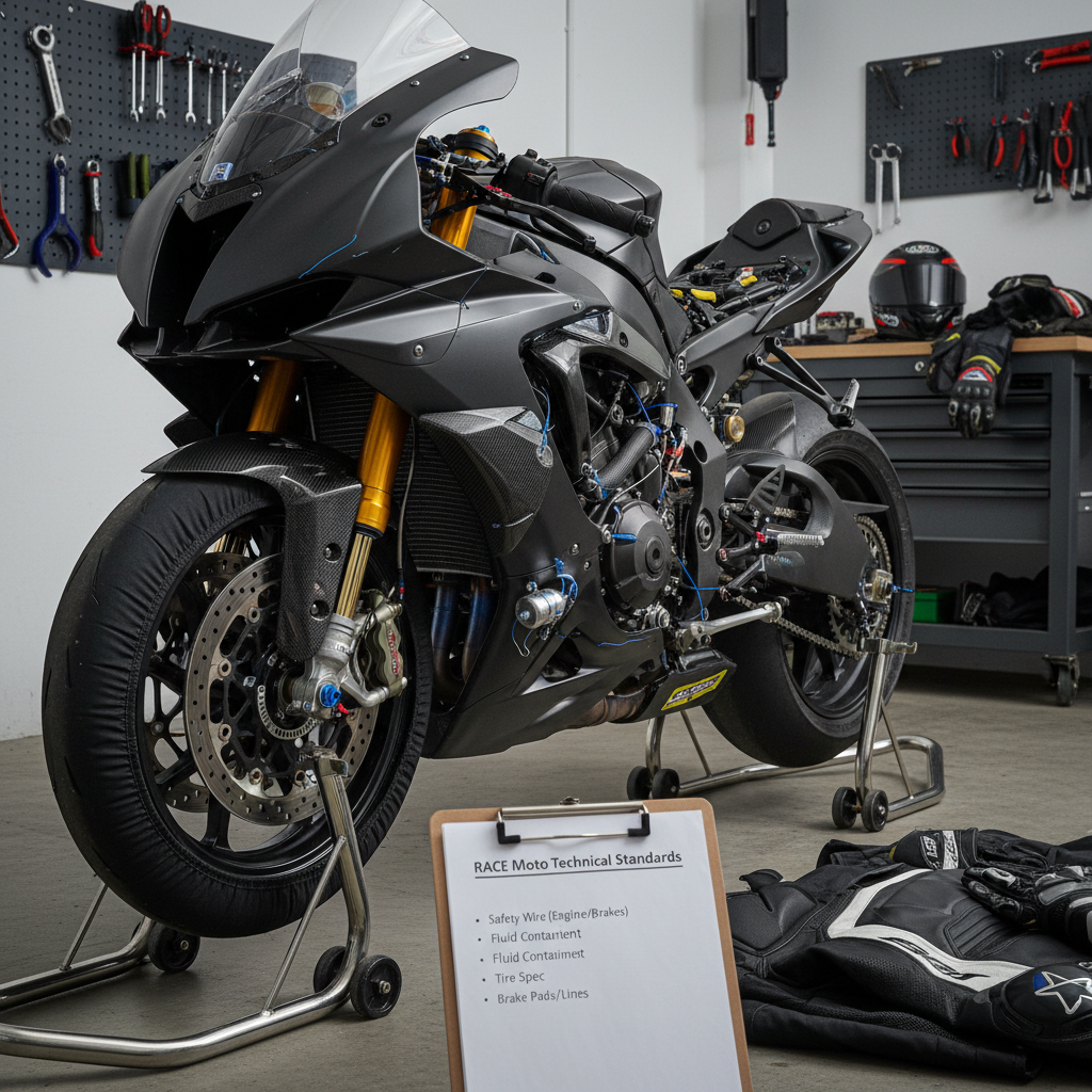 Motorcycle Racing Requirements: Technical Checks & Safety Gear